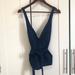 Free People Tops | Free People Blue Top Sleeveless V-Neck Chambray Tank Blue Tie Front Size 6 | Color: Blue | Size: 6