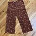 Madewell Pants & Jumpsuits | Madewell Brown And Floral Corduroy Pants Size 32 | Color: Brown/Orange | Size: 32plus