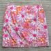 Lilly Pulitzer Skirts | Lilly Pulitzer Skirt Orange And Hot Pink Floral Daisy Print Skirt Size 4 | Color: Orange/Pink | Size: 4