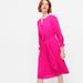 J. Crew Dresses | J. Crew Hot Pink Office Tie Front Pleated Dress 0 | Color: Pink | Size: 0