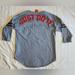 Nike Tops | Nike Gray Black Stripe 3/4 Sleeve Just Do It Baseball T-Shirt Women Medium | Color: Gray | Size: M