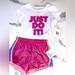 Nike Matching Sets | Nike 2pc Short Outfit | Color: Pink/White | Size: 4tg