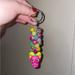 Disney Bags | Disney Doorables Black Light Cinderella Lady Tremaine Beaded Bag Purse Charm | Color: Green/Pink | Size: Os