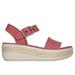 Skechers Women's BOBS Empress Sandals | Size 5.0 | Pink | Textile | Vegan | Machine Washable