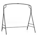 RELAX4LIFE 2-Seater Swing Frame, Outdoor A-Shaped Swing Stand with Reinforced 2-Ring Design & Double Crossbars, Metal Hanging Seat Stand for Backyard Patio Garden (170 x 118 x 165 cm)