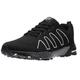 ASHION Trainers, Men's Running Shoes, Sports Shoes, Lightweight Trainers, Road Running Shoes, Outdoor Jogging Shoes, Breathable Running Shoes, B All Black, 10 UK