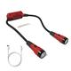 OmiBrite Rechargeable LED Hands-Free Neck Light with Magnet Base. Mechanic Work Light with 2 320lm Gooseneck Flashlights for Under Hood Repair. Replacement for Headlamp, Neck Light, Mechanic Light