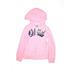 OshKosh B'gosh Zip Up Hoodie: Pink Solid Tops - Kids Girl's Size 10