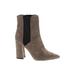 Guess Boots: Chelsea Boots Chunky Heel Casual Gray Print Shoes - Women's Size 7 - Almond Toe