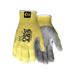 MCR Safety Cut Pro 7 Gauge Kevlar Shell Cut Resistant Work Gloves Split Leather Palm Gray Small 9686S