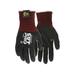 MCR Safety Cut Pro 18 Gauge Kevlar/Steel Shell Cut Resistant Work Gloves Nitrile Foam Palm and Fingertips Black XX - Large 9388NFXXL