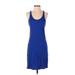 J.Crew Casual Dress - Sheath Scoop Neck Sleeveless: Blue Print Dresses - Women's Size X-Small