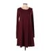 Old Navy Casual Dress - A-Line: Burgundy Solid Dresses - Women's Size Small