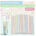 Pailles Kunststof Multicolores pour ixde Mariage Fournitures pour Boissons Cuisine Cocktail 50 à