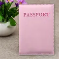 Couvertures de passeport en cuir PU porte-documents porte-carte d'identité accessoires de voyage