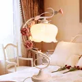 Lampe de chevet de style européen lampe de table chambre à coucher jardin de princesse mariage