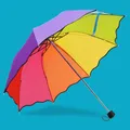 Parapluie arc-en-ciel coloré pour enfants parapluie pliant pour enfants protection contre la pluie