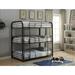 HappySisters 74" Bed Frame, Metal in Black | 74 H x 57 W x 79 D in | Wayfair 37330