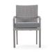 Wade Logan® Castelli Armchair w/ Cushion Metal/Wicker/Rattan in Gray | 35 H x 23 W x 26 D in | Outdoor Furniture | Wayfair