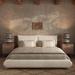 Wade Logan® Caidon Platform Bed Upholstered/Linen in Brown | 40.2 H x 97 W x 84.5 D in | Wayfair BA5A209C9517438D8CB0ED61E11E08DC