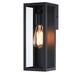 17 Stories Bonshaw Wall Light Glass/Metal in Black | 13"H x 4.92"W x 4.92"D | Wayfair F575EDB8FA194818AD66E82E9A4EFF7F