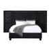 Rosdorf Park Domitalia Panel Bed Wood & /Upholstered/Velvet in Black | 61 H x 118 W x 86 D in | Wayfair 0E7038A01EF946CAB9B3908C359CA027