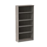 Alera® Alera Alera Valencia Series Bookcase, Five-Shelf, 31.75w x 14d x 64.75h, Gray Wood in Gray/White | 64.75 H x 31.75 W x 14 D in | Wayfair