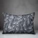 Winston Porter Raiens Floral Indoor/Outdoor Throw Pillow Polyester/Polyfill blend in Gray | 18 H x 25 W x 1.5 D in | Wayfair