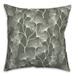 Winston Porter Raiens Floral Indoor/Outdoor Throw Pillow Polyester/Polyfill blend in Green | 18 H x 18 W x 1.5 D in | Wayfair