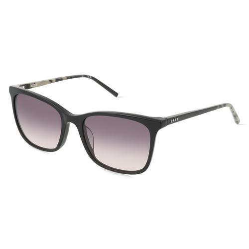 DKNY DK500S Damen-Sonnenbrille Vollrand Eckig Acetat-Gestell, schwarz