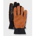 Fluff Gloves With Leather Palm