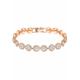 Armband SWAROVSKI "ANGELIC, WEISS, ROSÈ VERGOLDUNG, 5240513" Armbänder Gr. M, Metall, rosegold (roségoldfarben, kristallweiß) Damen Trachtenmode