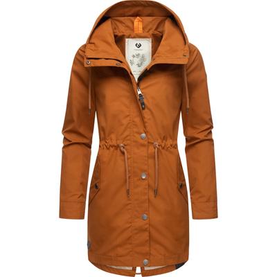 Parka RAGWEAR "Canny", Damen, Gr. XL (42), braun (zimt), Obermaterial: 65% Polyester, 35% Baumwolle, Innenfutter: 100% Polyester, modisch, figurumspielend Po-bedeckend, Langarm mit Knöpfen normaler Saum mit Druckknopf,verstellbar, Jacken, stylische... Image