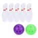 Kids bowling 12pcs Large Size Bowling Play Sets Indoor Outdoor Sports Bowling Games Toy for Children Kids (10pcs Bowling White + 2pcs Balls Random Color)