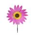 Fdelink Garden Steel Sunflower Lawn Wind Garden Party Wind Garden Lawn Windmill Decoration Outdoor De Pink