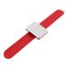 Magnetic Snap Ring Silicone Bracelet Stainless Steel Stand Pin Cushion Wrist Bracket Red