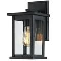 TRUE FINE Black Modern Outdoor Wall Lantern Sconce Light - 11.3 H