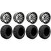 GTW Axis 14 Golf Cart Wheels Gray 23 X-Trail Tires E-Z-GO & Club Car