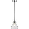 XiKe 2244-77 Farmhouse Mini Cone Pendant Ceiling Lighting 1-Light 100 Watt Chrome