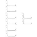 Perfboard Brackets Coat Hanger Hangers Table Top Shelves Pegboard Commodity Shelf Hook 8 Pcs