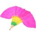 Square Dance Fan Chinese Decor Bamboo Fans Hand Folding for Dancing Church Veil