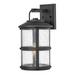 1 Light Medium Outdoor Wall Lantern in Coastal Style 9 inches Wide By 17.25 inches High-Black Finish-Incandescent Lamping Type-E26 Medium Lamp Base