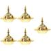 Set of 5 Aroma Incense Burner Decoration Centerpiece Table Decorations Home Alloy Arabic Candle Holder Office