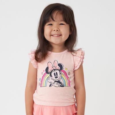 Minnie Forever Bamboo Girls Flutter Sleeve Tee Shirt - 10