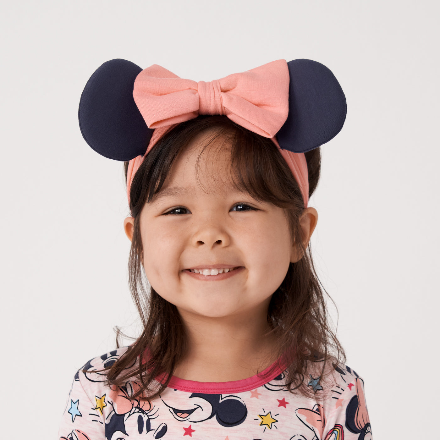 Disney Minnie Mouse Luxe Baby Girl Soft & Stretchy Bamboo Bow Headbands - 4T - 8