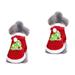 2pcs Fashionable Pets Costumes Christmas Dog Costume Party Suits for Puppy Dog Size L Red