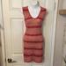 Anthropologie Dresses | Griffin Paris Anthropologie Orange Metallic Knit Sleeveless Dress L Nwt | Color: Red/Silver | Size: L