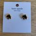 Kate Spade Jewelry | Kate Spade New York Black Everyday Spade Earrings For Sale New With Tag | Color: Black/Gold | Size: Os