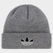 Adidas Accessories | Adidas Originals Unisex-Adult Sunday Gray/Black Logo Cuff Beanie Hat Os | Color: Gray | Size: Os