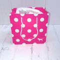 Pink Victoria's Secret Bags | 20 Victoria’s Secret Brand Designer New Pink Polka Dot Shopping Bag | Color: Pink/White | Size: Os